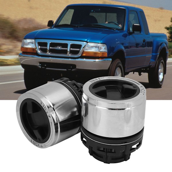 2 stk. Forreste Manuelle Låsehubs 15001.70 Metal Udskiftning til Ford Ranger 1998‑2000