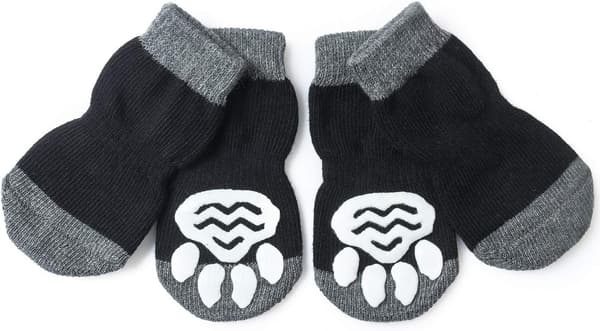 2 par anti-slip sokker til hunde og katte - til beskyttelse af dyr