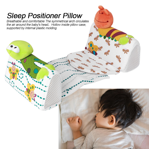 Baby Pute Tegneserie Spedbarn Sovestilling Posisjonerer Anti Flatt Hode Anti Rull Sove Pute