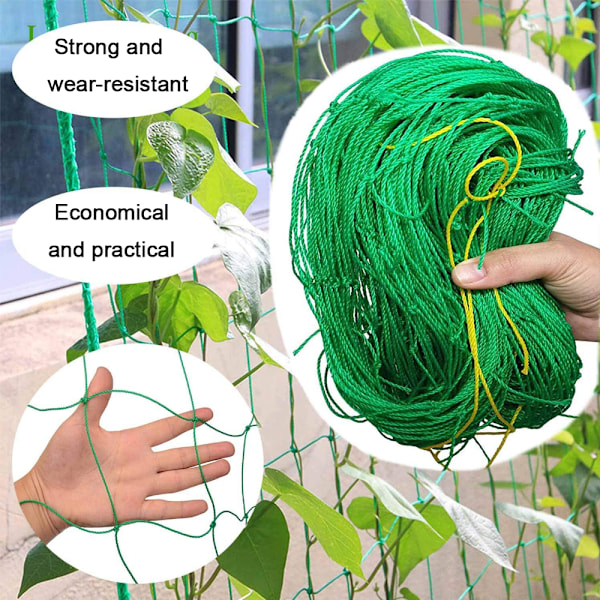 UV-stabiliserat spaljénät, nylonkonstruktion för klätterväxter utomhus, enkel installation, stödjer kvalitets-polyestermaterial, trädgård