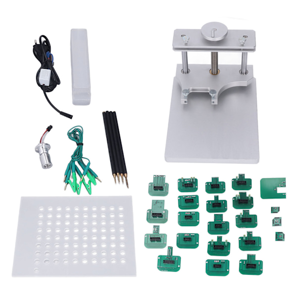 LED BDM Ramprobe-set med adaptrar Bildiagnostiskt testverktyg EU-kontakt 100‑240V för FGTECH BDM100 ECU-programmeringsverktyg