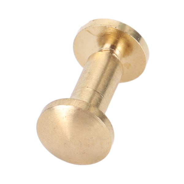 50 Set Mässingsnitar Kit DIY 8mm Spårskruv Dekorativ Böjd Nit för Läder Väska Tyg Byxor Väska Papper 7mm / 0.28in