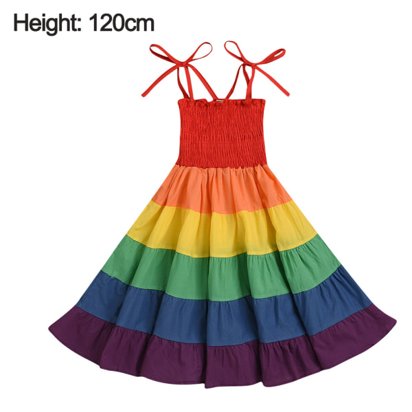 Princess Dress, Toddler Baby Girls Rainbow Dress Princess