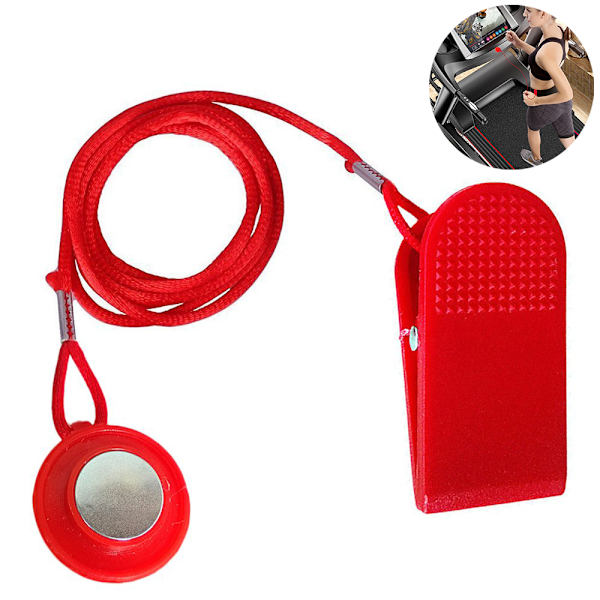 Juoksumaton turva-avain, universaali juoksumaton magneettinen turvalukko, vaihto, sopii Sole, Weslo, Weider, Epic, Healthrider