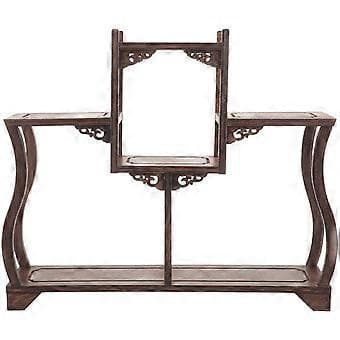Retro Lille Vase Display Stand i Træ Vase Stand Figur Display Base Riser