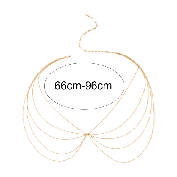 Midjekroppskedjor Benkedja Sexig lager lår Höftkedja Beach B