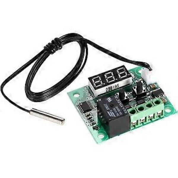 50 til 110C W1209 DC 12V Digital Mini Termostat Temperatur Kontrol Controller Switch Sensor Modul (50*41mm)