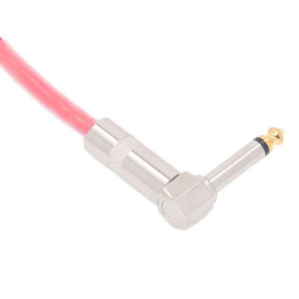 2 ST 30 cm Gitarr Jumper 1/4 Tum Kontakt Gitarr Effektpedal Kabel Ren Koppar Musikinstrumentkablar Röd