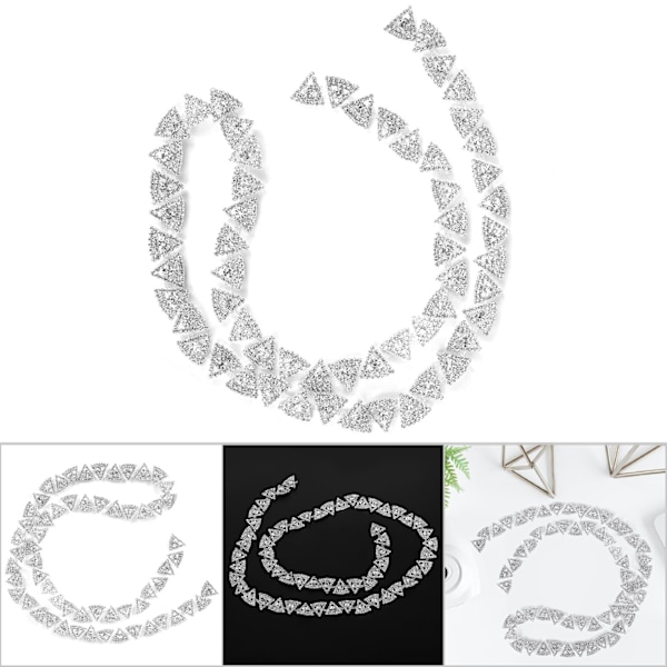 1 Jaardi Rhinestone-Kideketju, Ommeltava Vaatteisiin, Laukkuihin, Käsintehtyyn Koristeluun DIY (#3)
