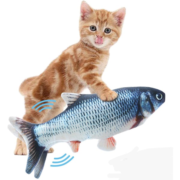 DAVOM Moving Fish Interaktiivinen kissanlelu, sähköinen heiluttava kala