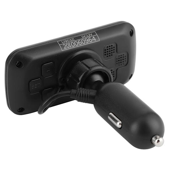 Trådløst Dækpressionsovervågningssystem LCD Display Monitor Bil TPMS med 4 Sensorer