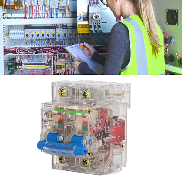 Transparent Afbryder 2P Høj Følsomhed Nem Observation Afbryder Luftafbryder til AC-systemer 400V 125A