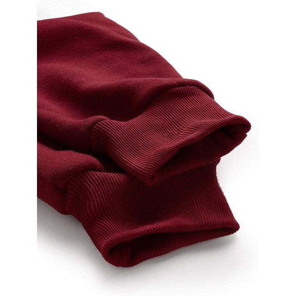 Langærmet Colorblock Pullover Fleece-hættetrøje til kvinder