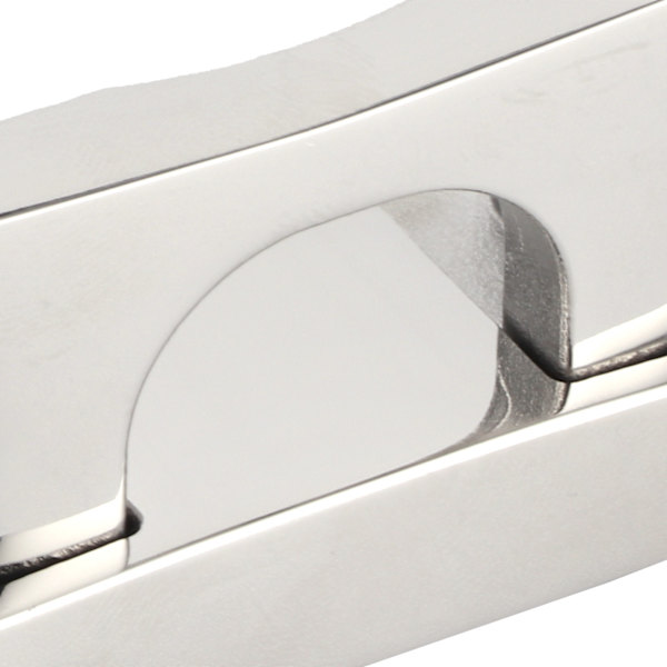 Foldbar Klamp i Rustfritt Stål, Flip Up Dock Klamp for Fortøyning av Båt Kajakk Marine 4.7in