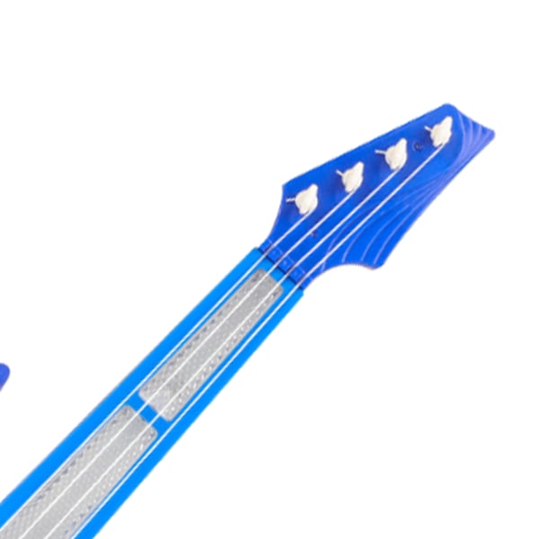 Elektrisk Gitarr Leksak Multifunktionell Hopfällbar Barn Gitarr Piano Musik Pedagogisk Leksak för Barn Blå