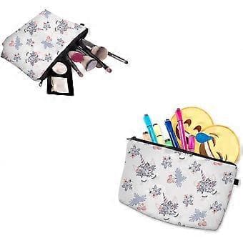 3 Stykker Opbevaringspose Makeup Tasker Rejse Makeup Pose Mini Kosmetiktasker, Enhjørningemønster