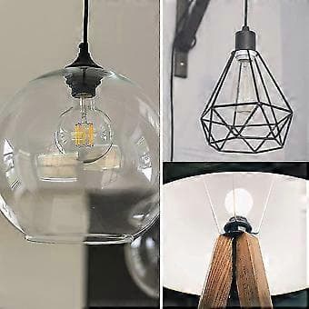 E14 Skruring for lampe, gjenget ring for lampe 2 stk