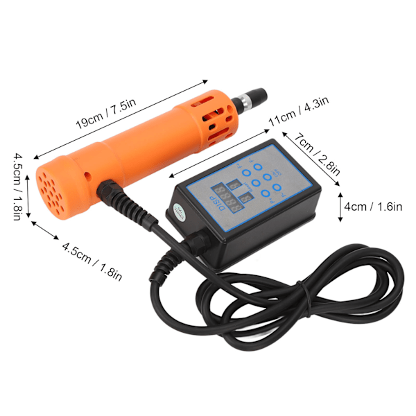 Shockwave Terapi Maskine Sygepleje Lænderyg Ekstrakorporeal Shockwave Maskine Orange 100‑240V EU Stik