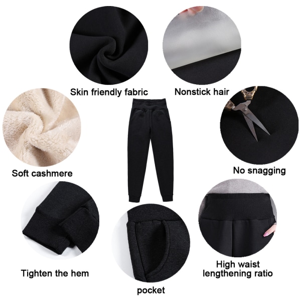 Vinter træningsdragt bukser med kashmir kashmir bukser, polstret og