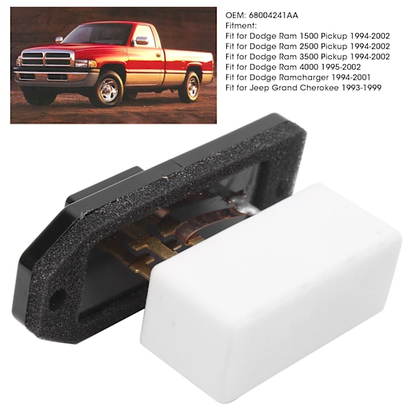 Blåsarmotorstyrningsmodul Resistor 68004241AA Passar Dodge Ram 1500 2500 3500 4000