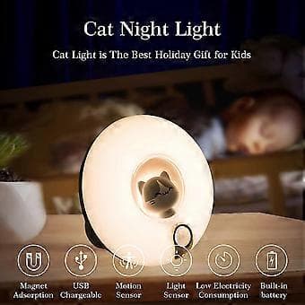 Cirkel kat menneskekrops induktionslys, LED natlys