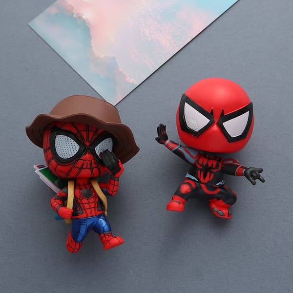 Spiderman 3D skummagnet, sett med tre