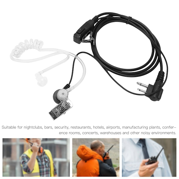 Walkie Talkie Øretelefon 2 Vejs Radio Headset M Hoved til Motorola GP68 GP88 GP300 GP88 GP88S GP3188
