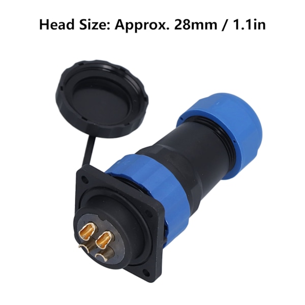 Vattentät kontakt fyrkantig 4 hål IP68 Aviation Power Socket 380V 45A för kabeltråd SP284 stift