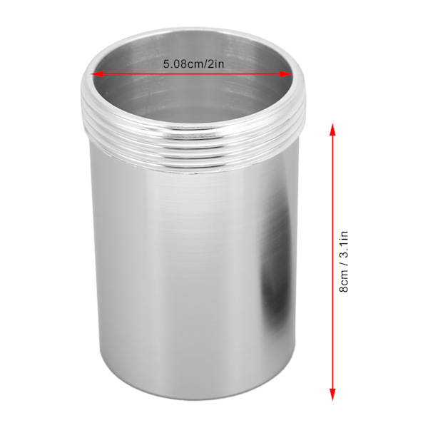 2 tommer brændstofvandstank påfyldningshalsdækselkit Aluminium Universal Modificeringstilbehør til bil