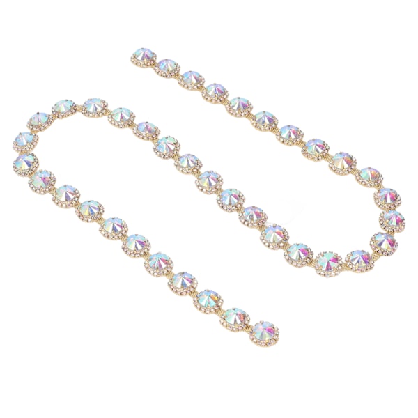 91 cm Solros Strasskedja Glittrande Dekorativ Strassblomkedja Kantband för Kläder Väskor Halsband DIY Modifiering