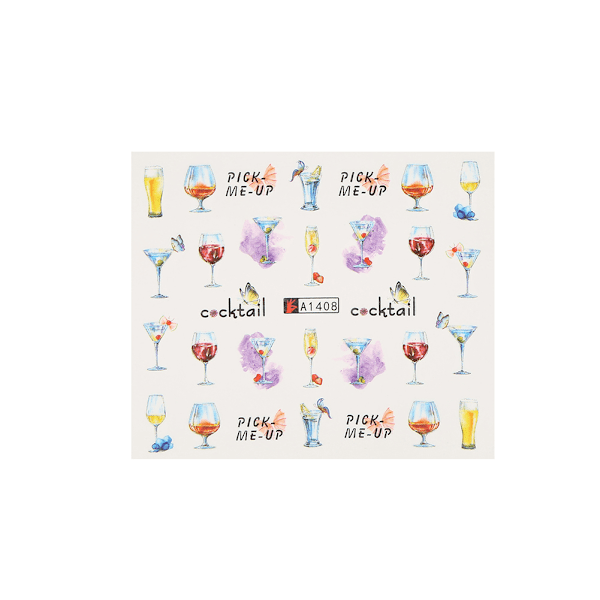 18 Ark Sæt Negle Dekal Sticker Selvklæbende Blomst Manicure Tilbehør Dekoration