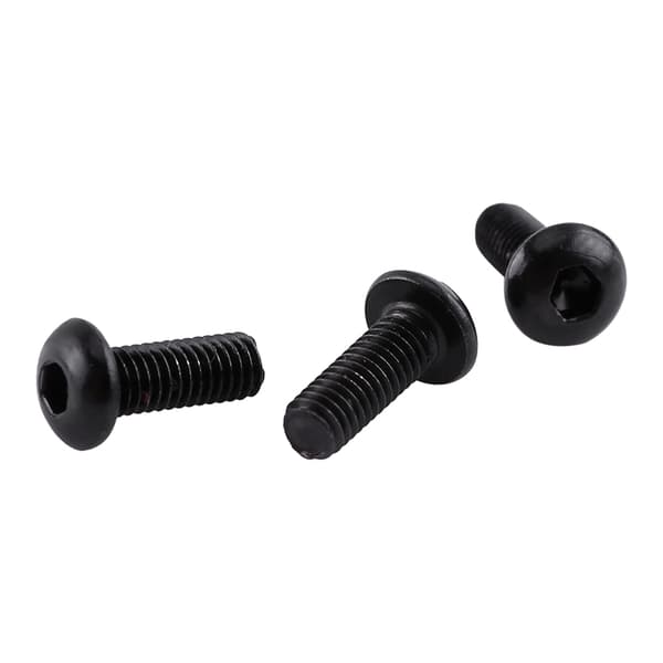 250 stk. M3 Sorte Legeret Stål Hex Socket Skruer Bolt Med Hex Møtrikker Sortiment (Knaphoved)