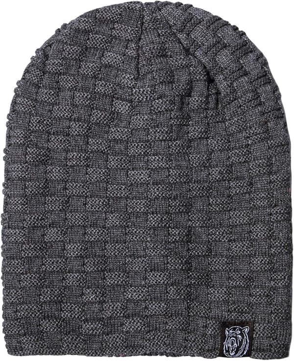 Strikket hat til mænd Chalier vinterhat varm vinter beanie med f