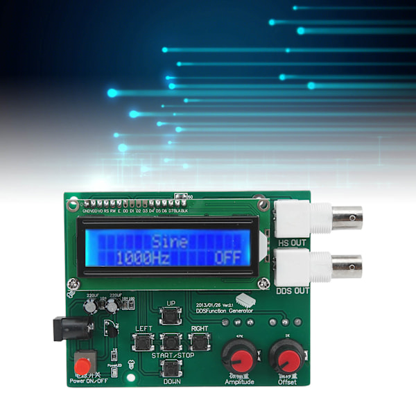 Funktionssignalgeneratormodul DDS Funktionell Källa Frekvensmätare Räknare 1HZ‑65534HZ