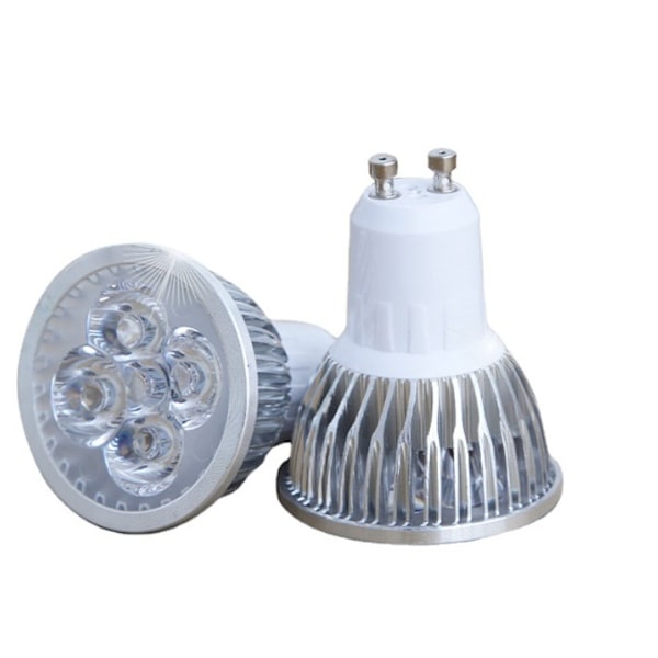 GU10 LED Spotlight, 4W Kallvitt Ljus Ersättning, Säker och Energibesparande, Lätt att Installera, Lång Livslängd 50 000 Timmar, MR16 LED Lampa för
