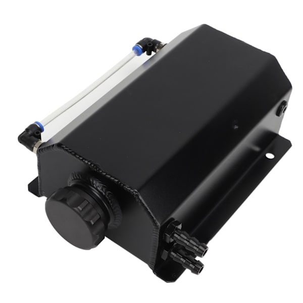 Kølemiddel Overløbstank Aluminium Legering 2L Kapacitet Universal Radiator Reservoir Tank til De Fleste Biler Sort