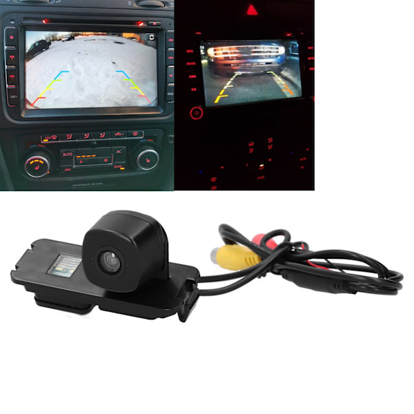 Nummerpladelys Backup Kamera med LED HD CCD Nattesyn IP68 Vandafvisende Passer til Bora 11-13