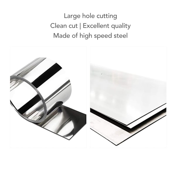 Bi-metall Hulssag Boremaskin Bit Høyhastighetsstål Sagkutter med Mandrel for Tre og Metall 7/8in (22mm)
