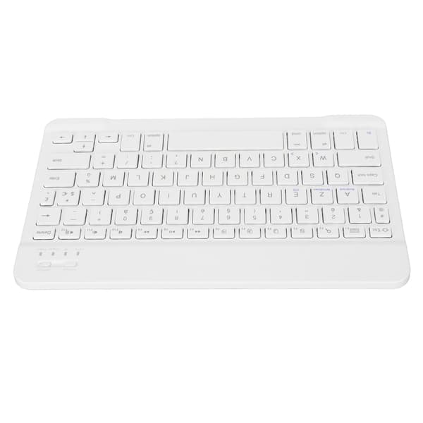 Slankt og let trådløst tastatur, ergonomisk design, multi-enheds tastatur til Apple iPad iPhone Samsung Tablet Android PC Windows Mac, Bluetooth