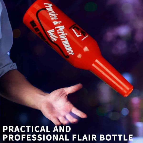 Färgglad Bartender Övningsflaska Bar Pub Vin Cocktail Drick Shaker (Vit)
