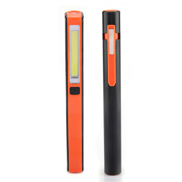 200lm Högintensiv LED Ficklampa USB Uppladdningsbar Torch Lampa med Magnet för Camping Orange