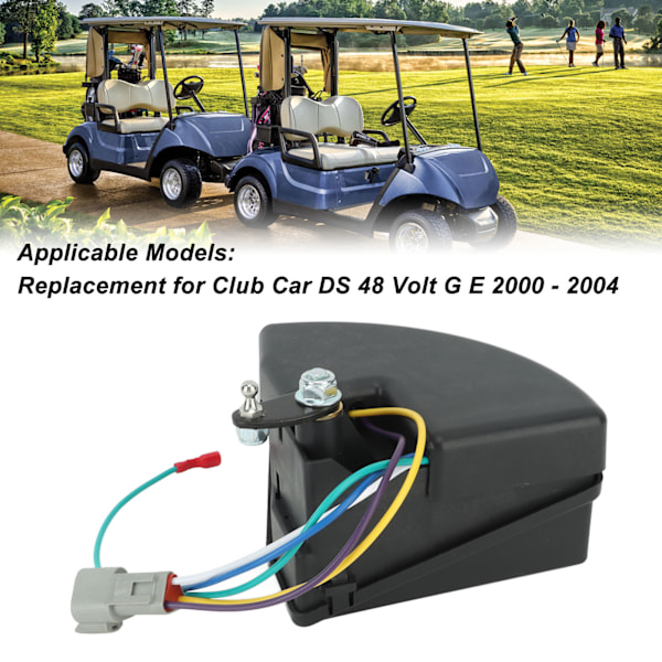 V Glide Vindrutetorkarspaketsmontering 101932001 Triangel 3-polig kontakt Ersättning för Club Car DS 48 Volt G E 2000 till 2004