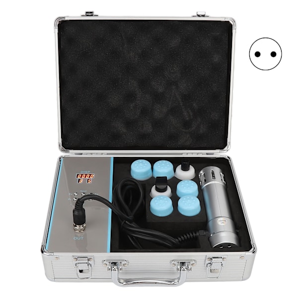Shockwave Terapi Maskine ED Terapi Maskine Professionel ESWT Shockwave Terapi Maskine Sølv 100‑240V EU Stik