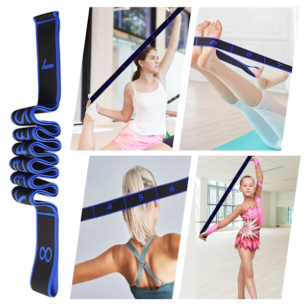 Hög-elastiska Tygmotståndsband, Stretchband för Yoga Pilates Hemmaträning, Styrketräning, Fysioterapi Träningsband