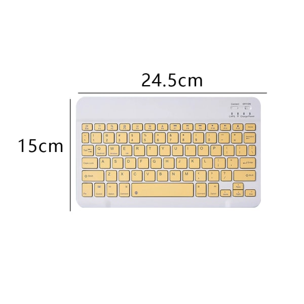 10inches Rechargeable Bluetooth Keyboard-iOS/Android