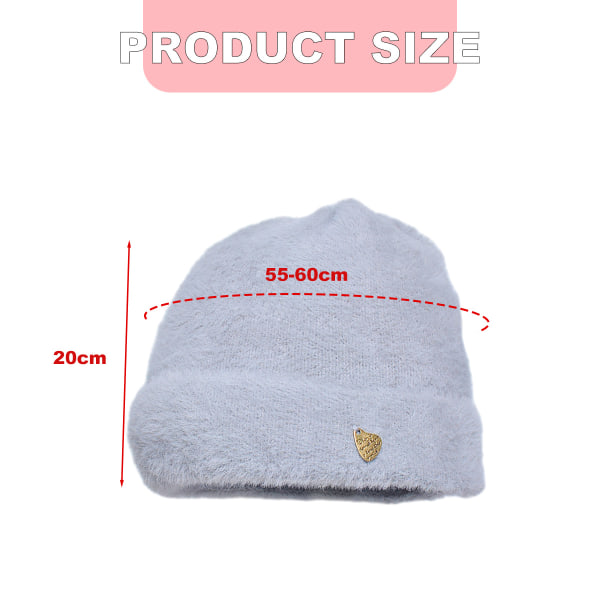 1 small label knitted wool cap winter cold warm padded ear prote