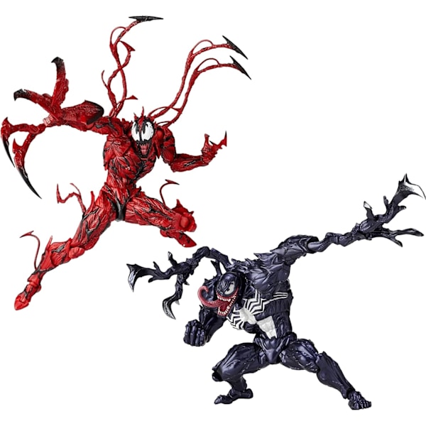 Revoltech Style Heroes Collection, Ledade actionfigurer med utbytbara tillbehör, Miljövänliga PVC-material samlarobjekt