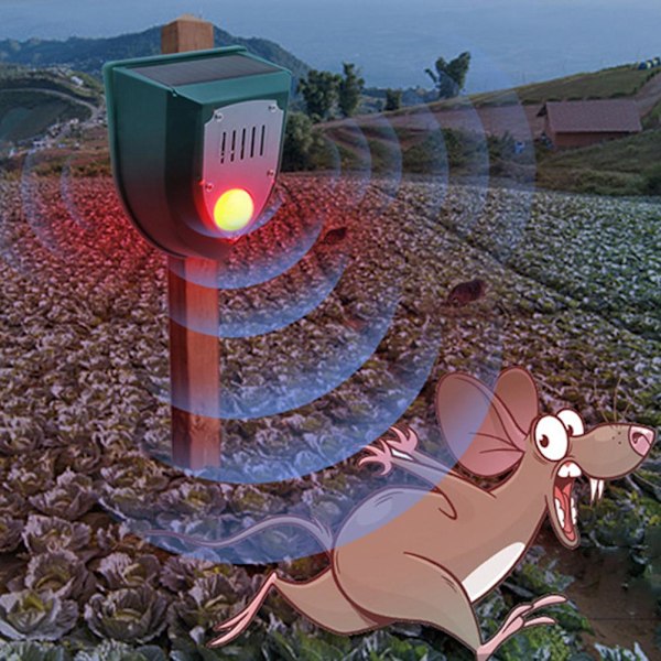 Solcellsdriven Ljud- och Ljuslarm Rörelsesensor 110dB Ljudvarning Blinkande Varningsstrobos Säkerhetslarmsystem för Gård Villa