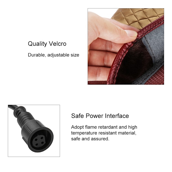 110-240V Elektrisk Opvarmningsknæpuder Infrarød Vibrationsbøjle Massage Terapi Benmassager US