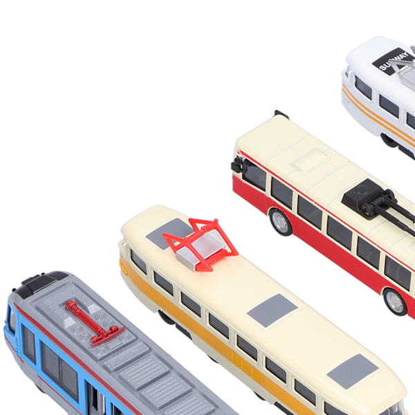 Højhastighedstog Bus Model Træk-Tilbage Køretøj Samling Model Legetøj til Børn (B Gruppe)